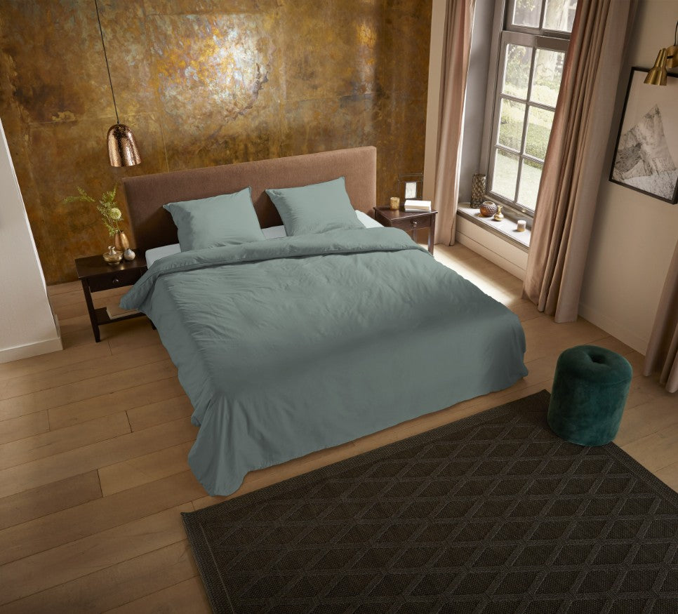 Pure dekbedovertrek Uni - Sage - microvezel
