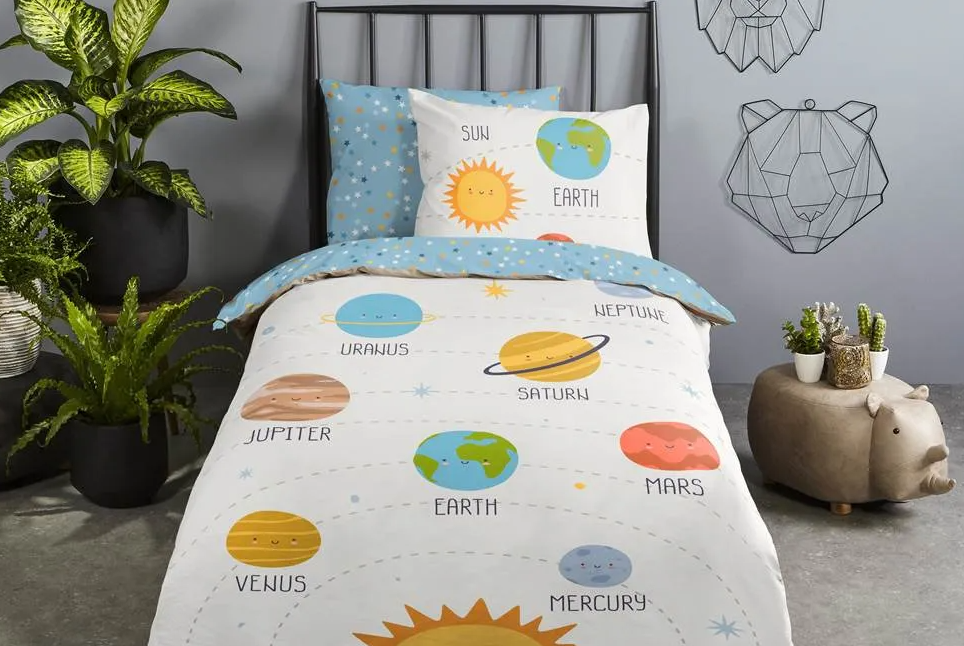Good Morning kinderdekbedovertrek Astra - katoen - eenpersoons (140x220 + 60x70 cm)