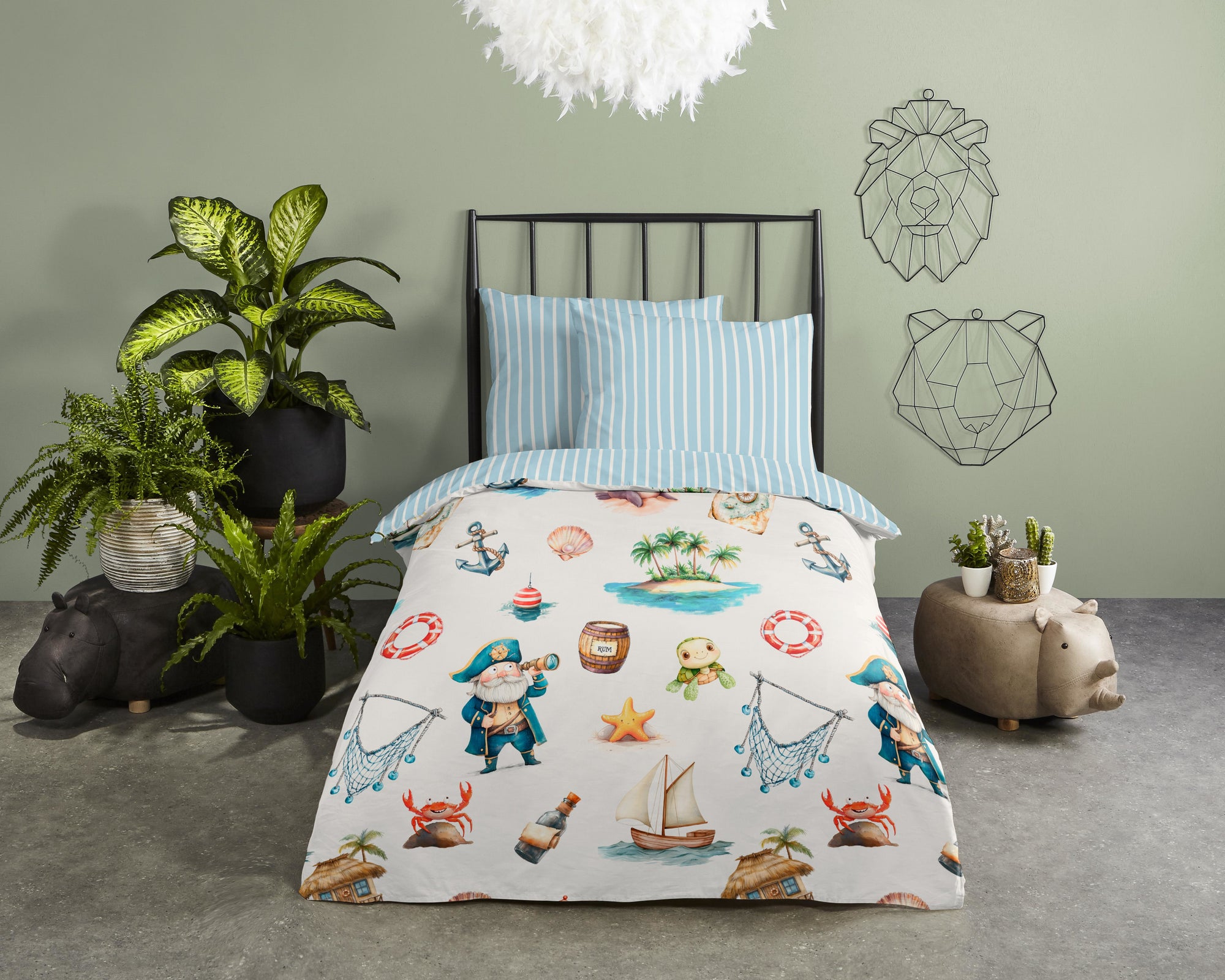 Good Morning babydekbedovertrek Capi - katoen - ledikant (100x135 + 40x60 cm)