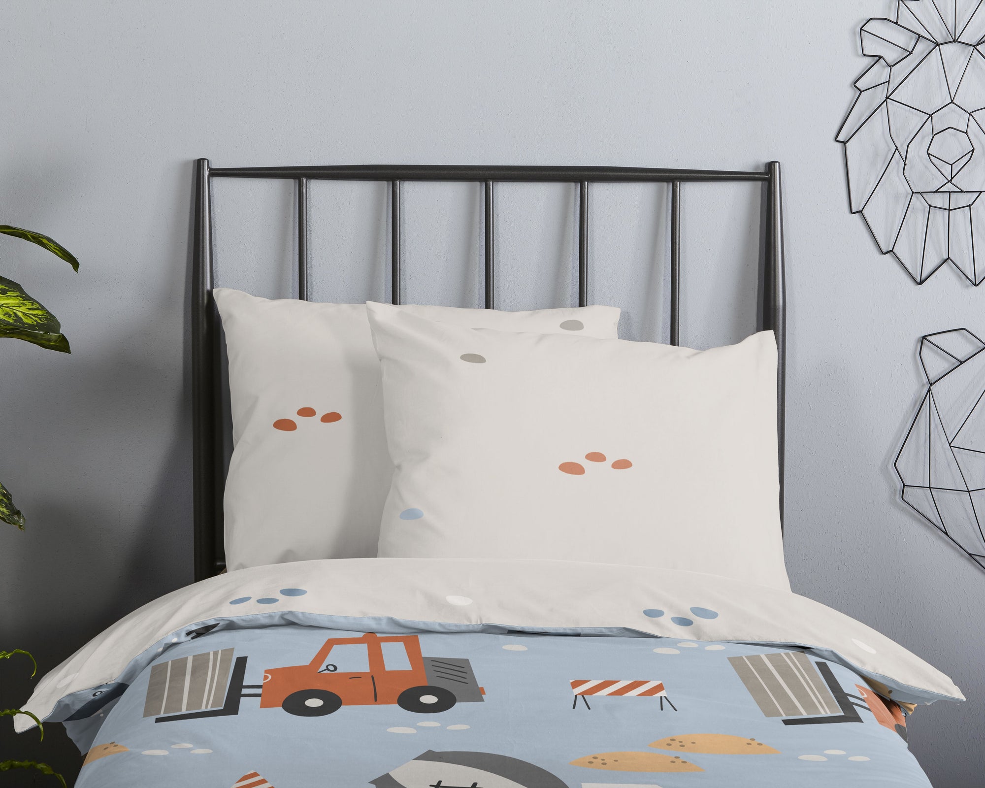 Good Morning babydekbedovertrek Mack - katoen - ledikant (100x135 + 40x60 cm)