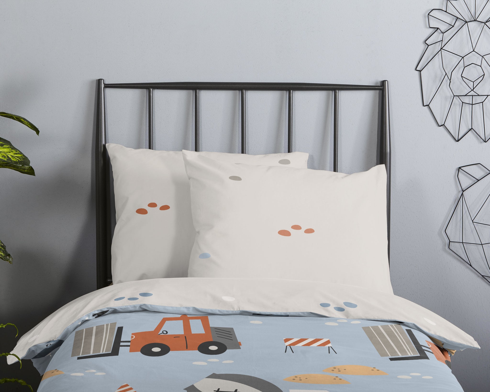 Good Morning babydekbedovertrek Mack - katoen - ledikant (100x135 + 40x60 cm)