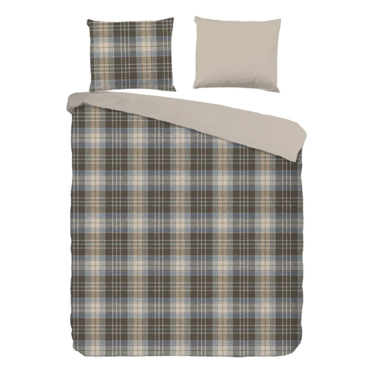 Good Morning dekbedovertrek Cambridge - flanel - tweepersoons