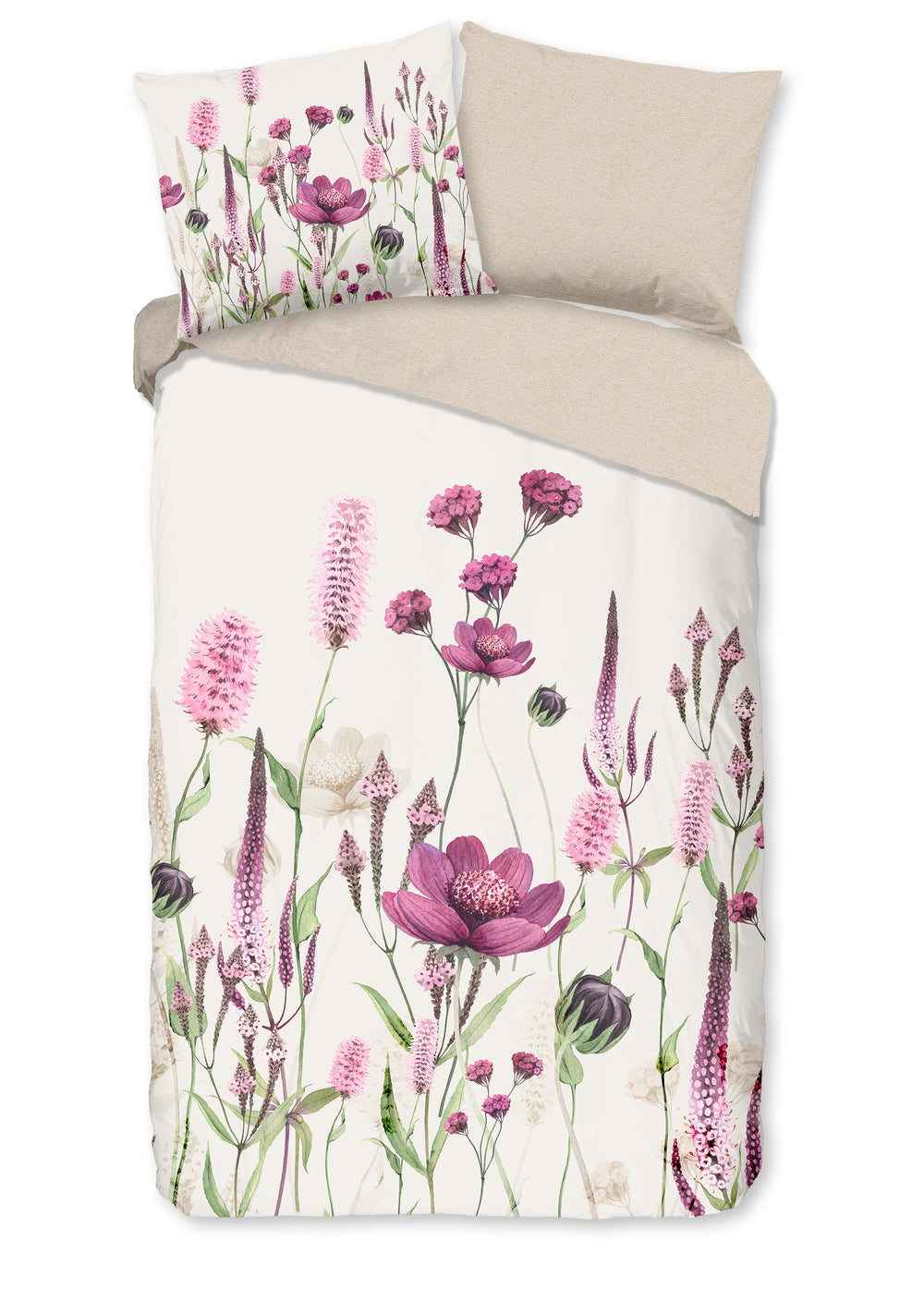 Good Morning dekbedovertrek Hala - katoen - bloemen - eenpersoons