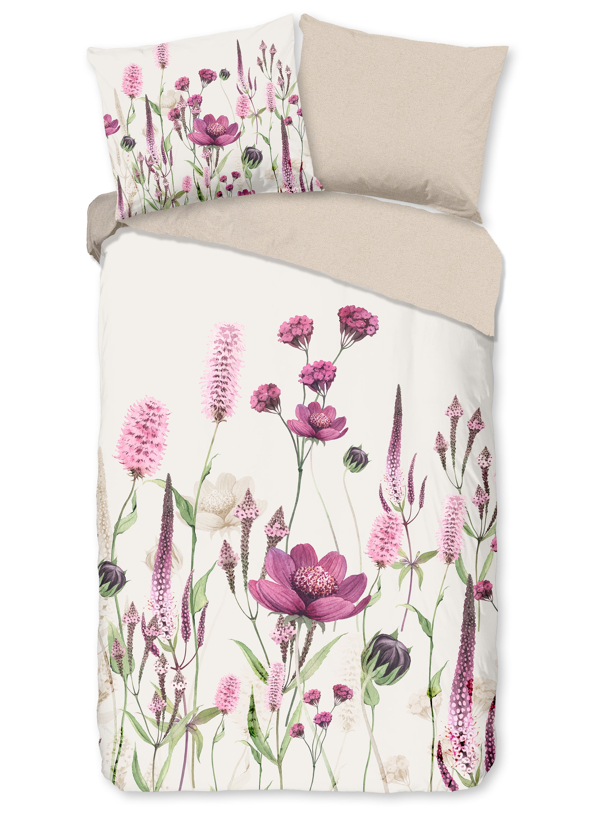 Good Morning dekbedovertrek Hala - katoen - bloemen - eenpersoons