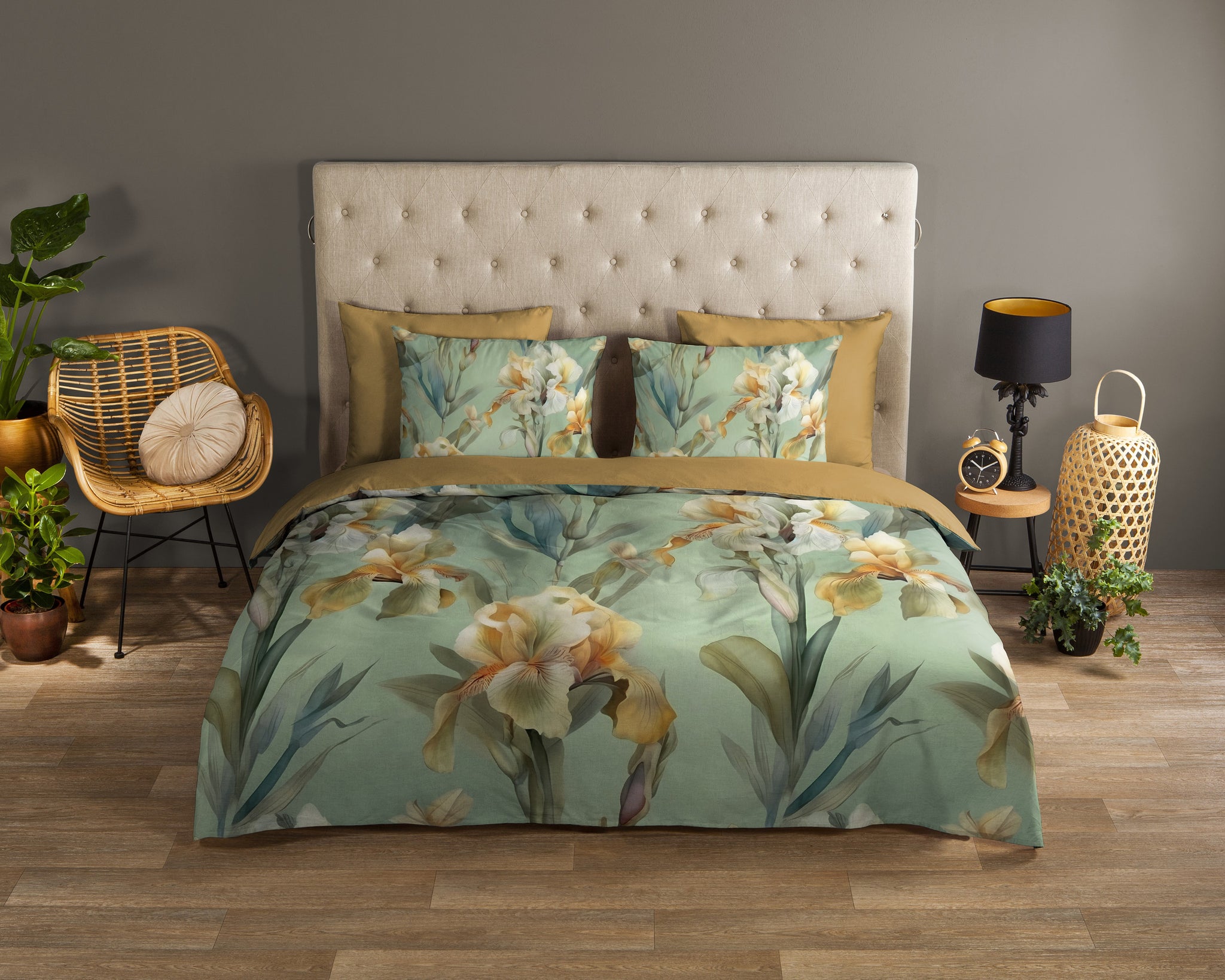 Good Morning dekbedovertrek Iris - Katoen