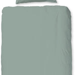 Good Morning dekbedovertrek uni - groen - flanel