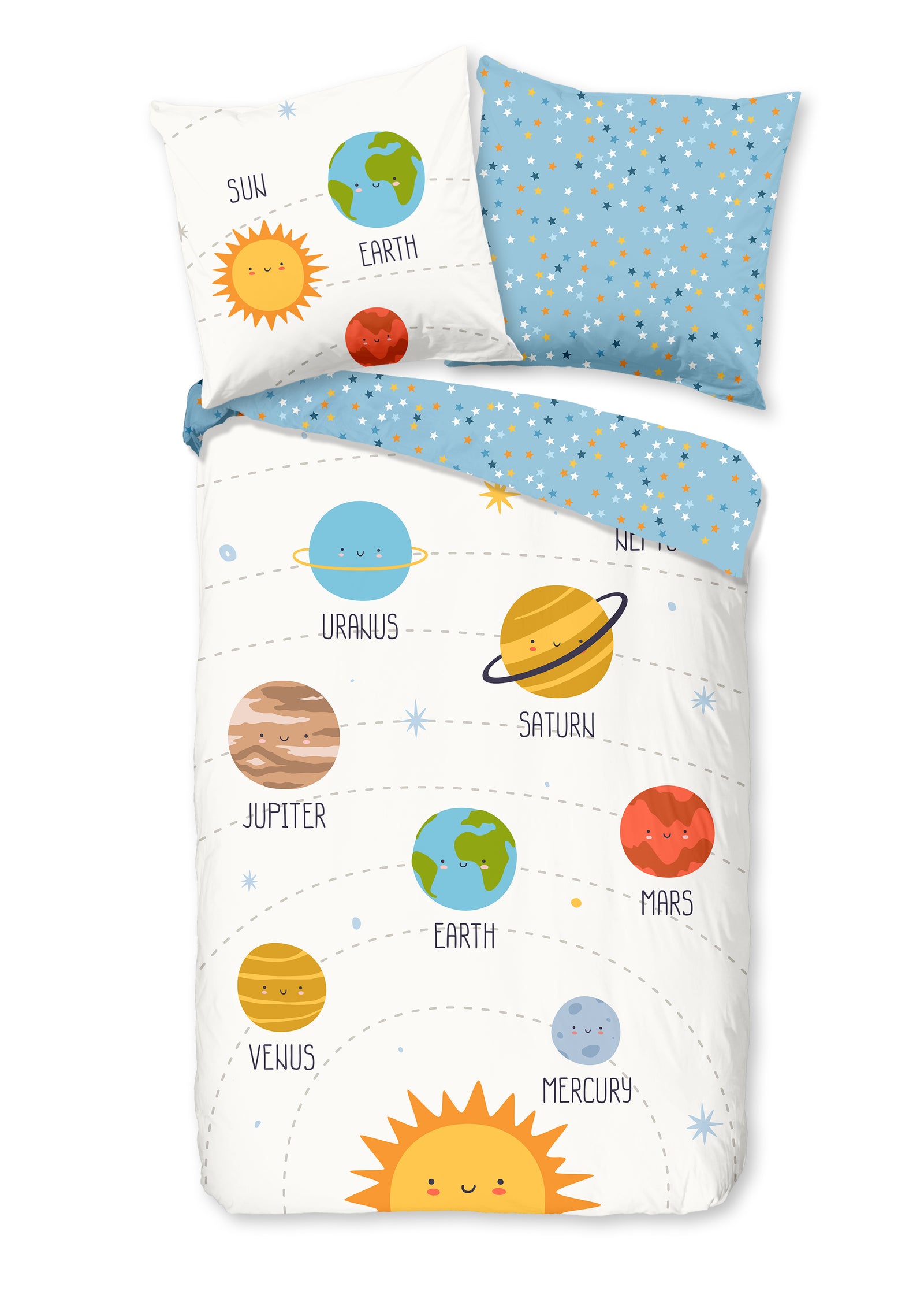 Good Morning kinderdekbedovertrek Astra - katoen - eenpersoons (140x220 + 60x70 cm)