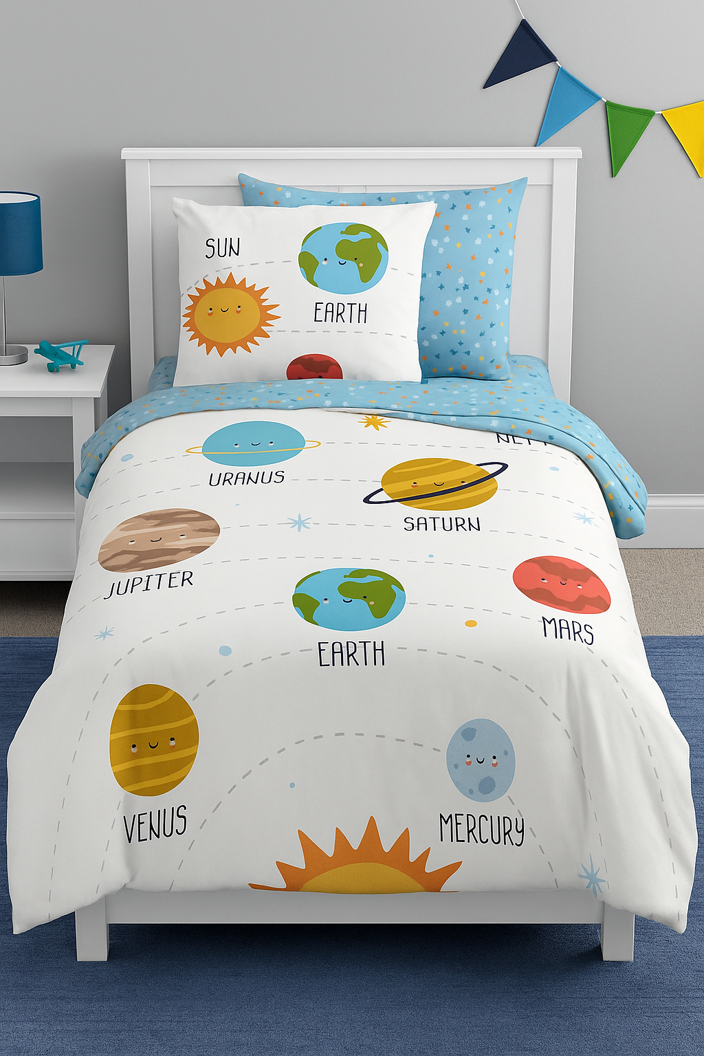 Good Morning kinderdekbedovertrek Astra - katoen - eenpersoons (140x220 + 60x70 cm)