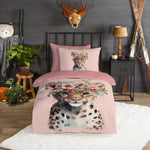 Good Morning dekbedovertrek Kiran - flanel - eenpersoons (140x220 + 60x70 cm)