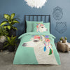 Good Morning kinderdekbedovertrek Lama Joey - katoen - eenpersoons (140x220 + 60x70 cm)