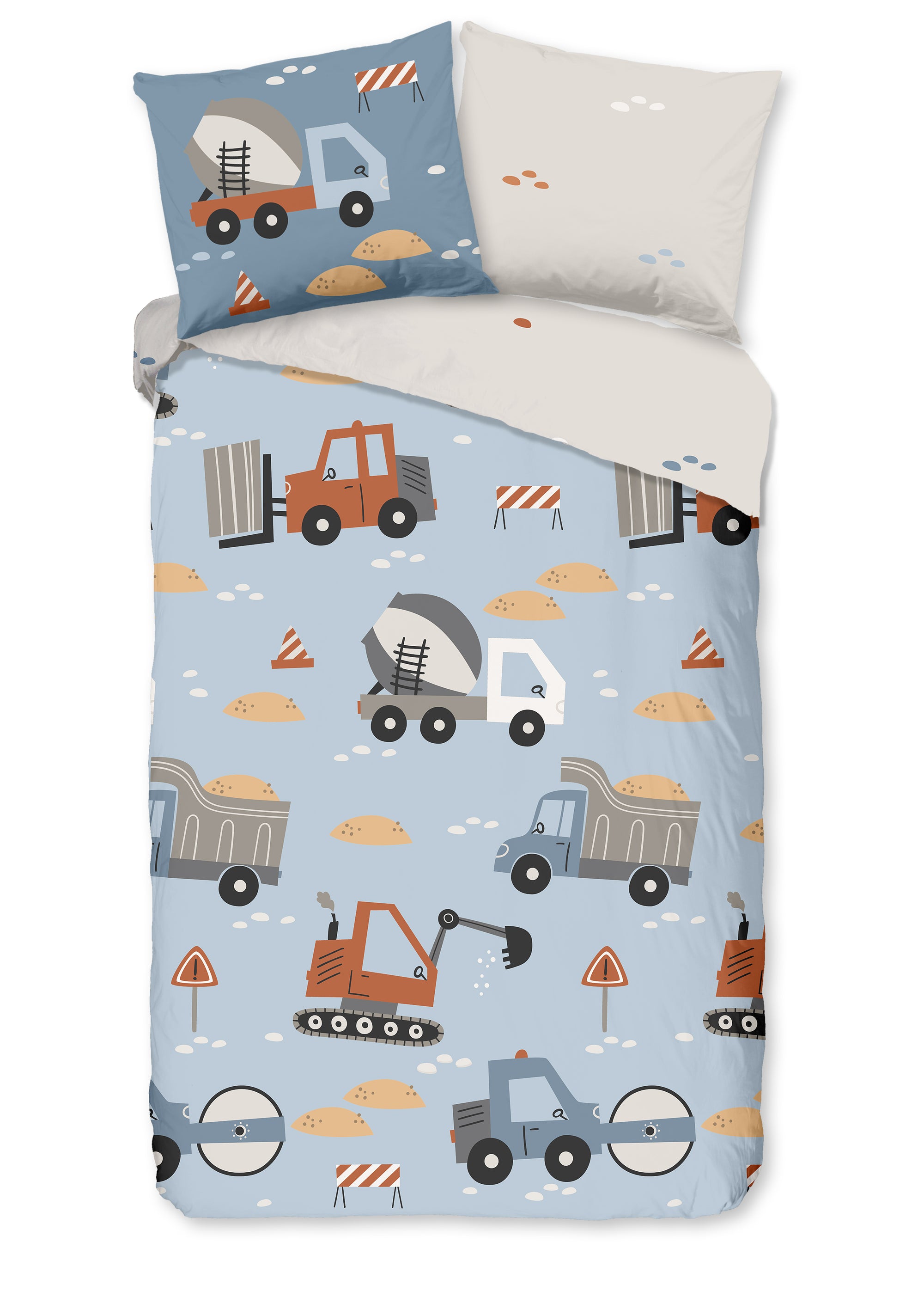 Good Morning kinderdekbedovertrek Mack - katoen - eenpersoons (140x220 + 60x70 cm)