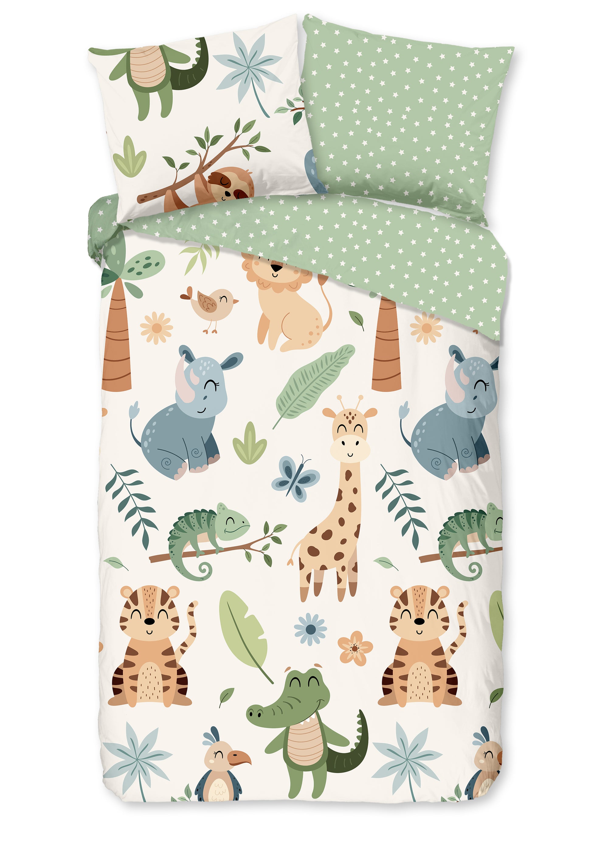 Good Morning kinderdekbedovertrek Sabah - katoen - eenpersoons - 140x220 + 60x70 cm