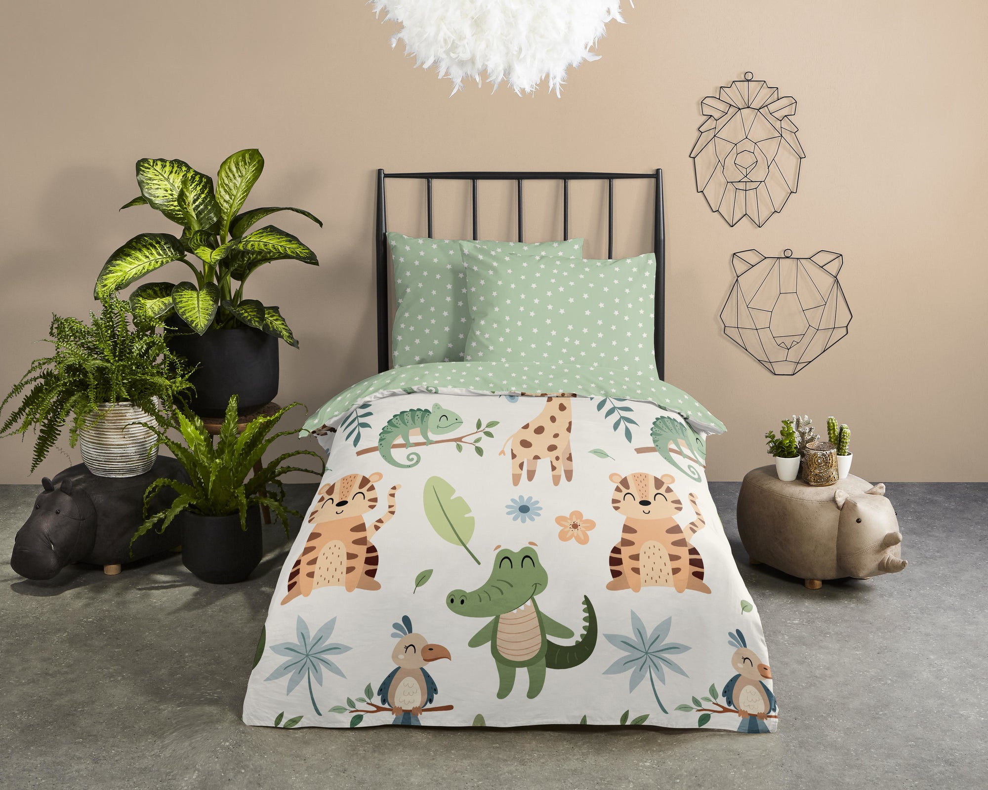 Good Morning ledikant dekbedovertrek Sabah - katoen - 100x135 + 40x60 cm