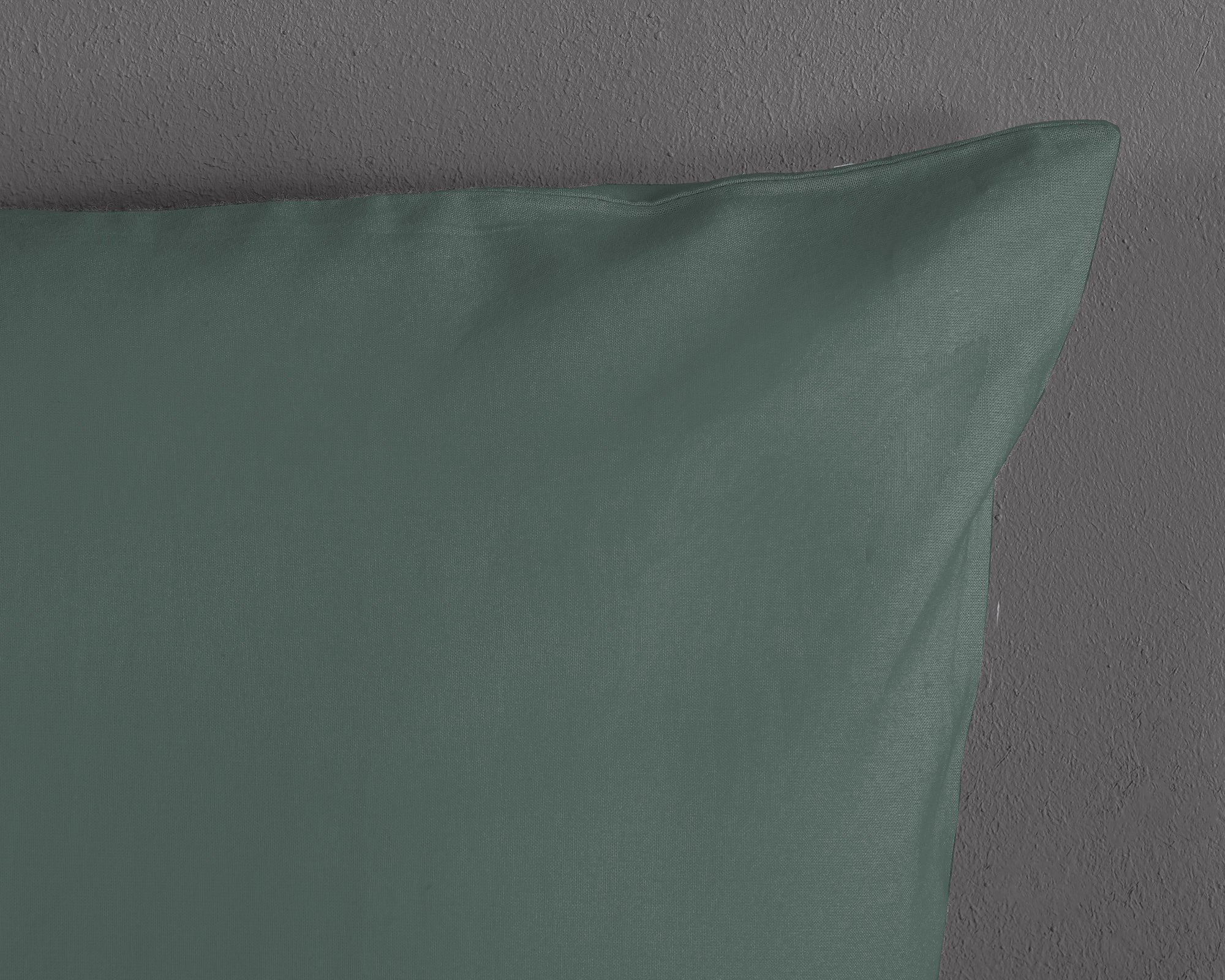 Good Morning ledikant dekbedovertrek Uni - olijfgroen - katoen - ledikant (100x135 + 40x60 cm)