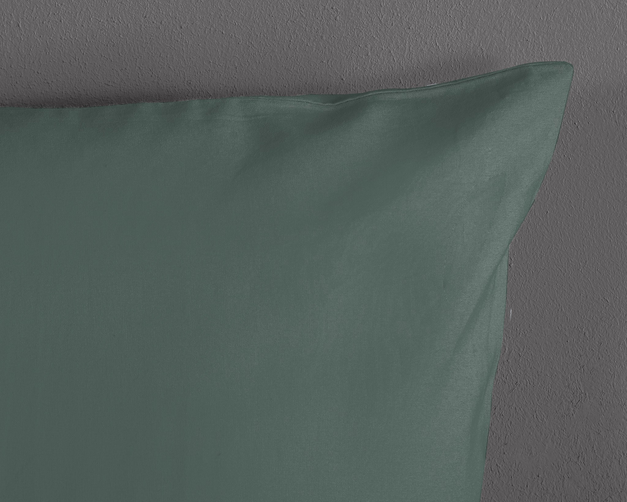 Good Morning peuterdekbedovertrek Uni - olijfgroen - katoen - peuter (120x150 + 60x70 cm)