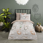 Good morning dekbedovertrek Catlife - Katoen - 1-persoons (140x220 + 60x70 cm)