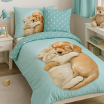 Good morning dekbedovertrek Paxy - katoen - eenpersoons (140x220 + 60x70 cm)