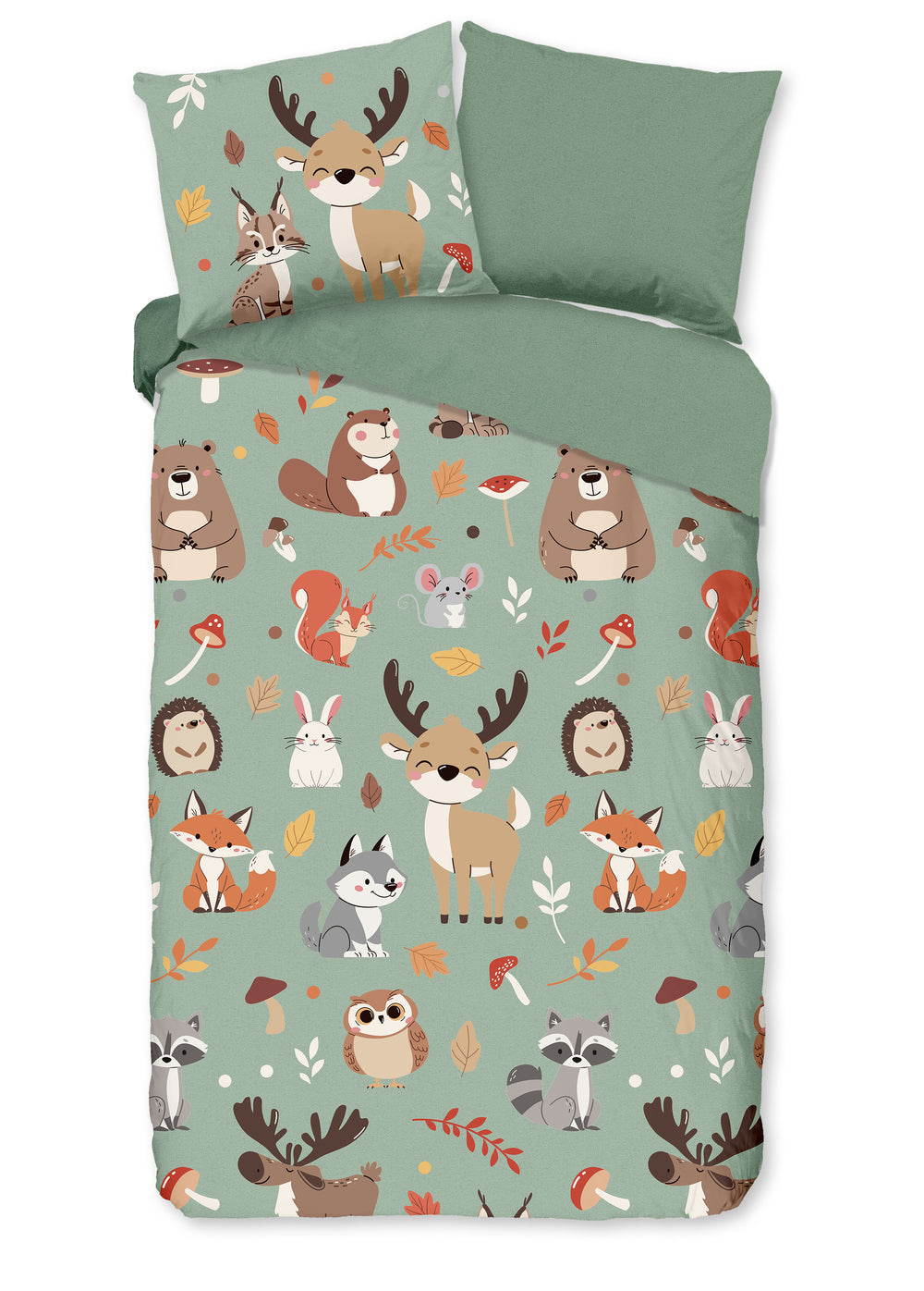 Good morning dekbedovertrek Ville - katoen - 1-persoons (140x220 + 60x70 cm)