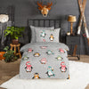 Good morning dekbedovertrek Liam pinguin - katoen - eenpersoons (140x220 + 60x70 cm)