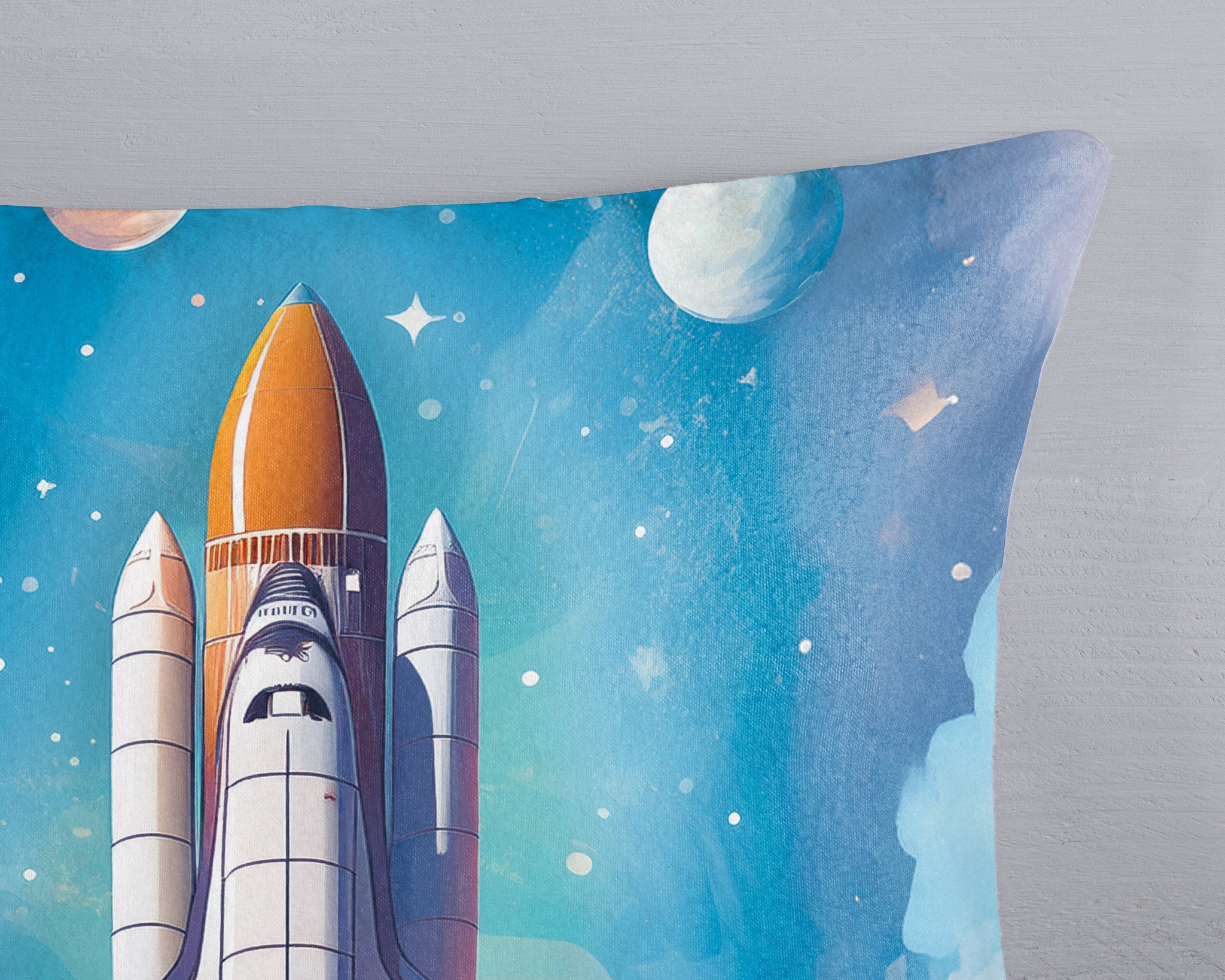 Good morning dekbedovertrek Fred Spaceshuttle - katoen - eenpersoons (140x220 + 60x70 cm)