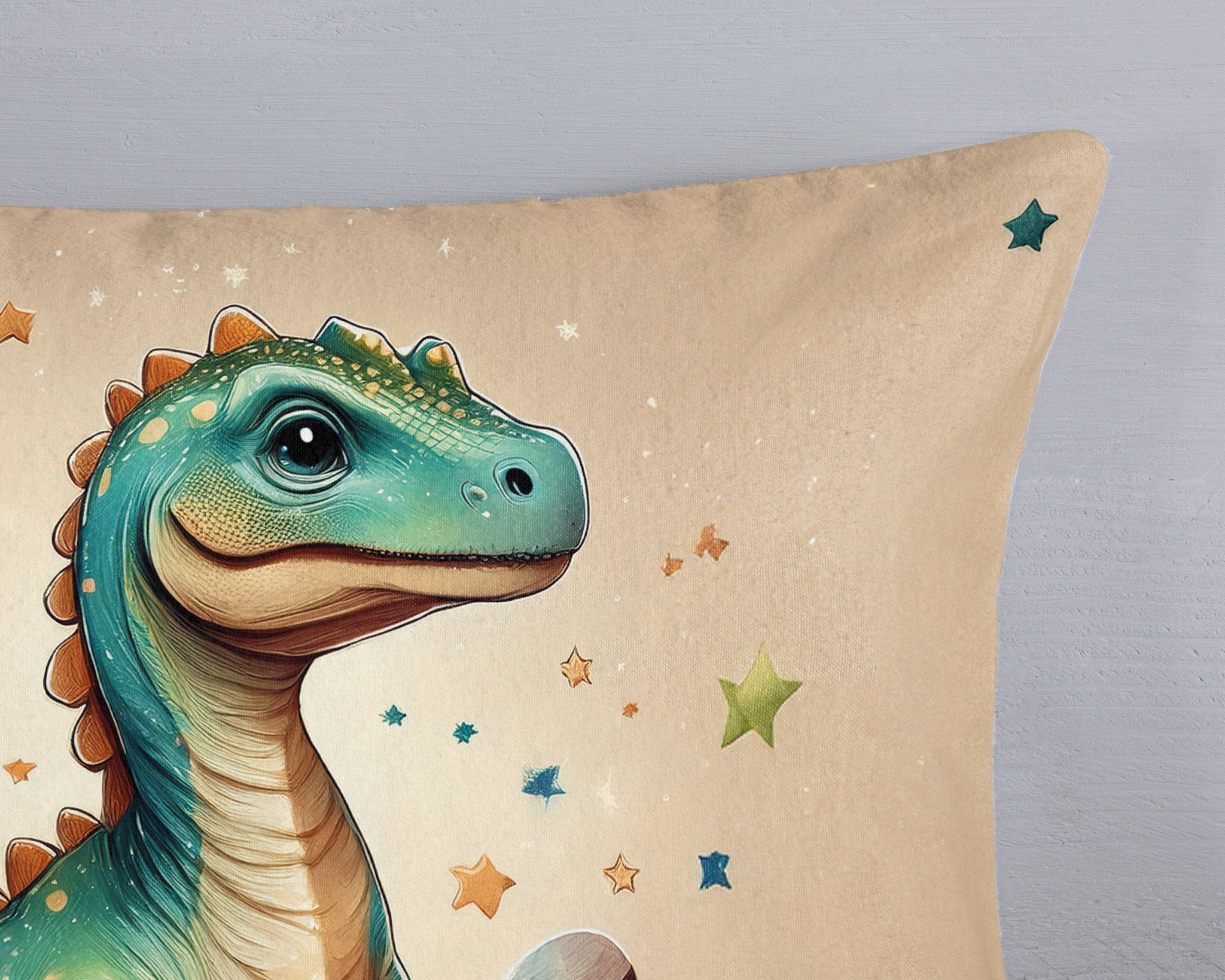 Good morning dekbedovertrek Milo dinosaurus - katoen - eenpersoons (140x220 + 60x70 cm)