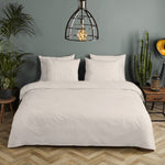 HIP dekbedovertrek uni - Katoensatijn - Lichtzand