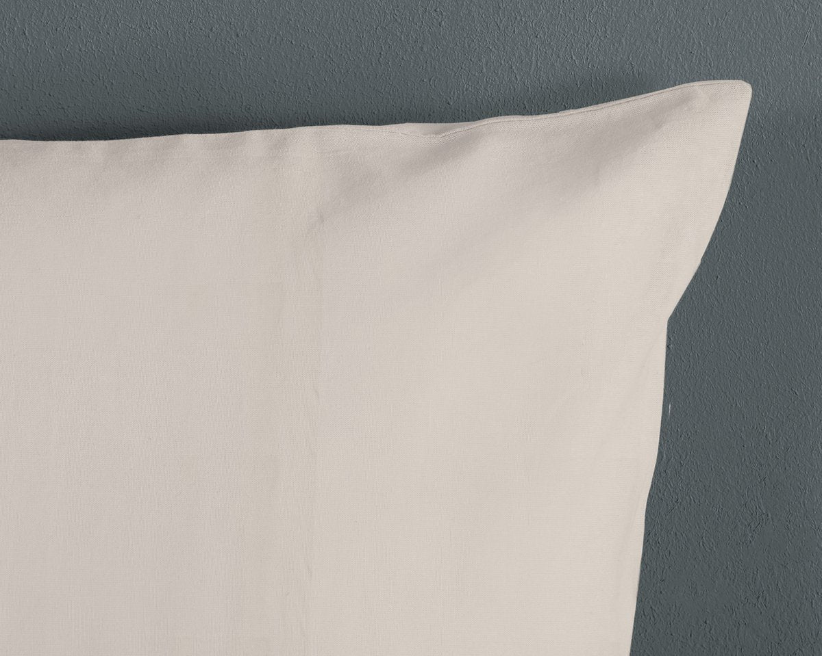 HIP dekbedovertrek uni - Katoensatijn - Lichtzand