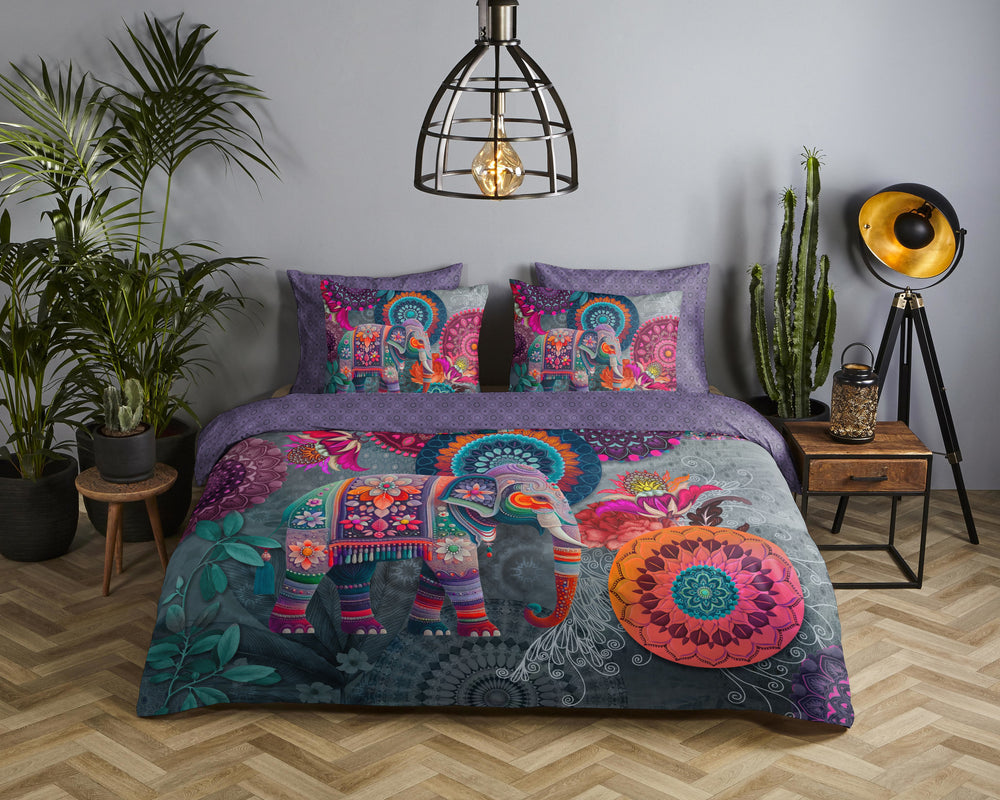 HiP dekbedovertrek Abhay - katoensatijn