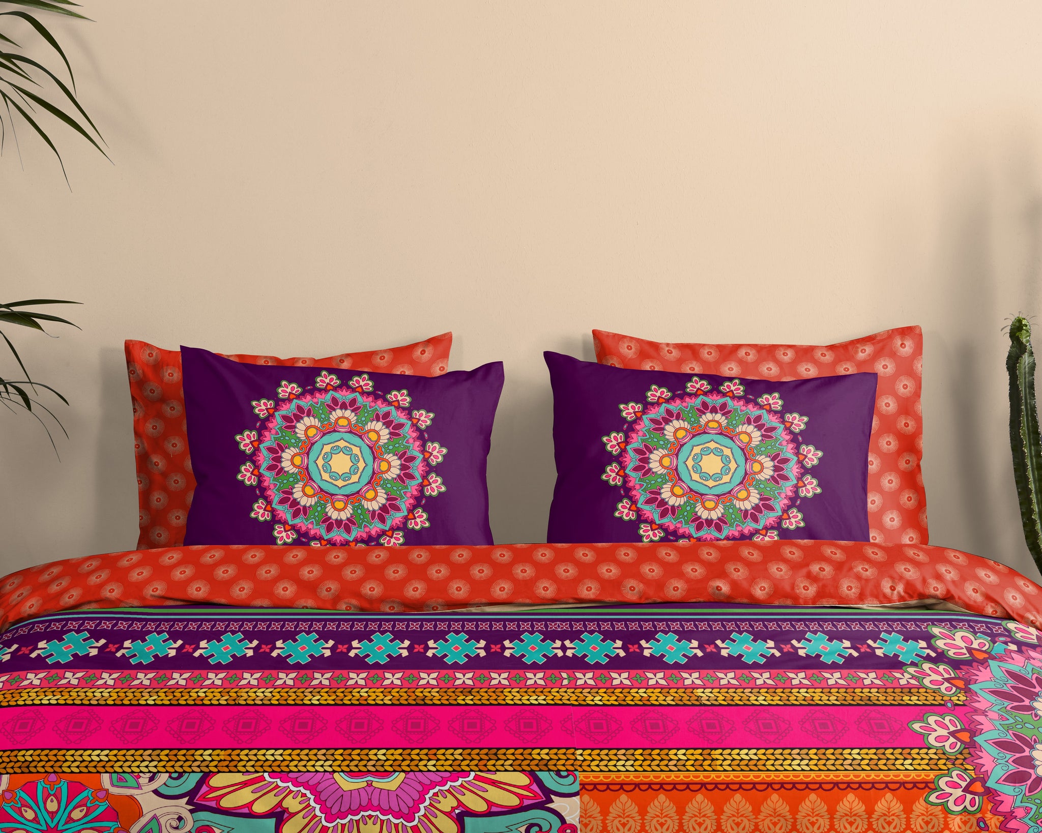 HiP dekbedovertrek Sherhia - Katoensatijn