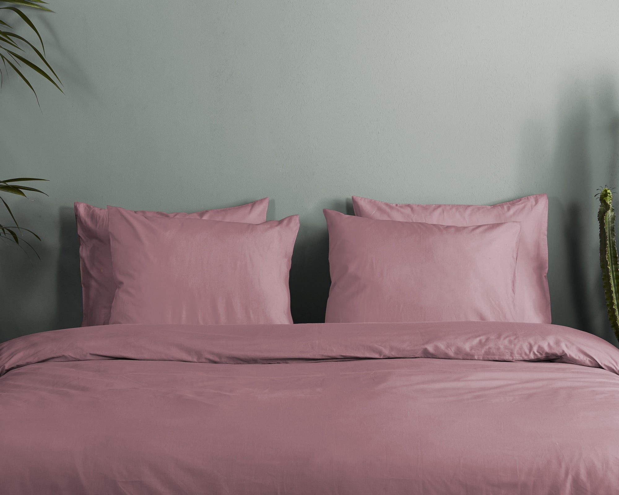 HiP dekbedovertrek Uni - Oudroze - Katoen Satijn