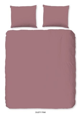 HiP dekbedovertrek Uni - Oudroze - Katoen Satijn