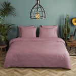 HiP dekbedovertrek Uni - Oudroze - Katoen Satijn