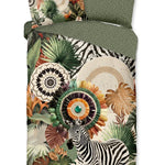 groen dekbedovertrek van katoen satijn