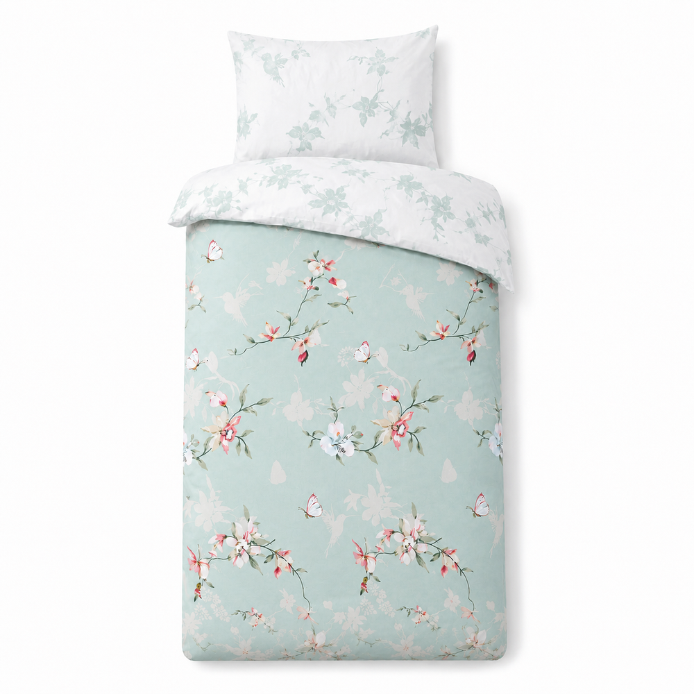 Decoware dekbedovertrek Hummingbird - groen - microvezel