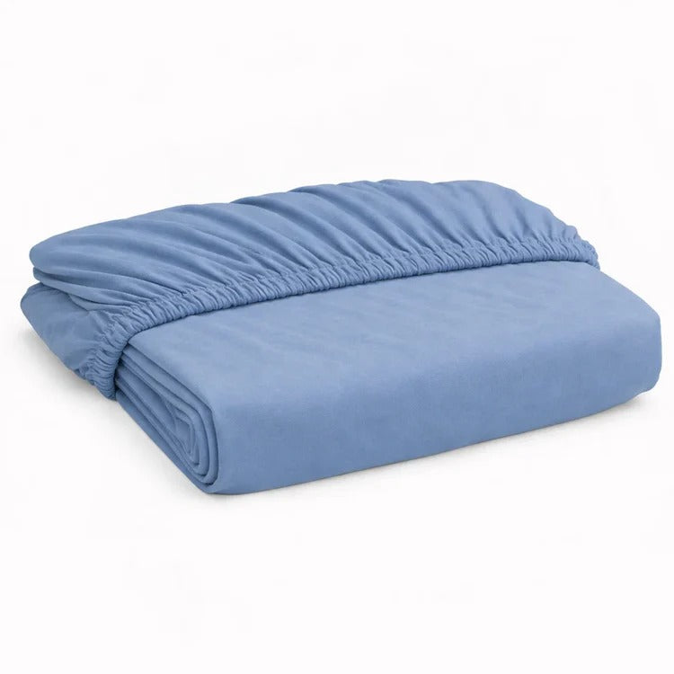 Decoware hoeslaken - jersey - blauw