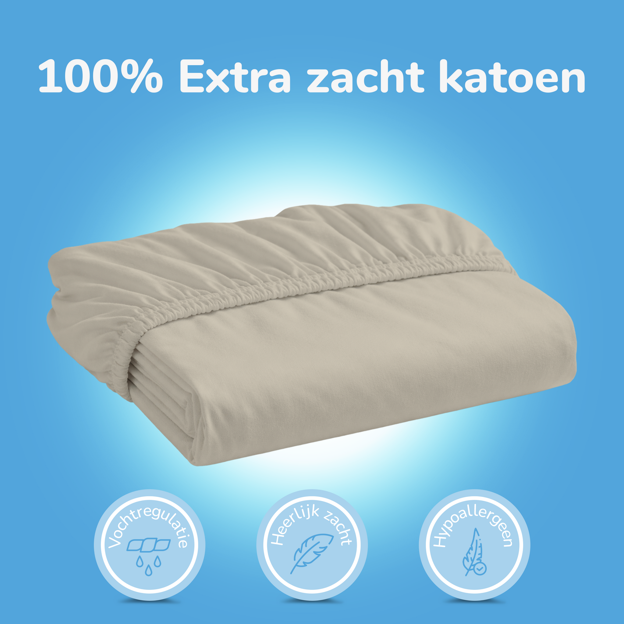 Decoware Hoeslaken - jersey - Zand