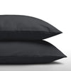 Kussensloop 60x70 cm (Per 2 st) - katoen - antraciet