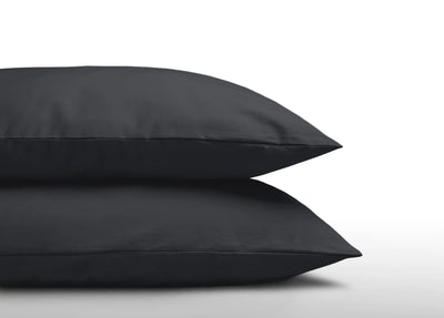 Kussensloop 60x70 cm (Per 2 st) - katoen - antraciet