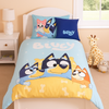 Bluey dekbedovertrek Bluey, Bandit & Bingo - katoen - eenpersoons (140x200 + 65x65 cm)