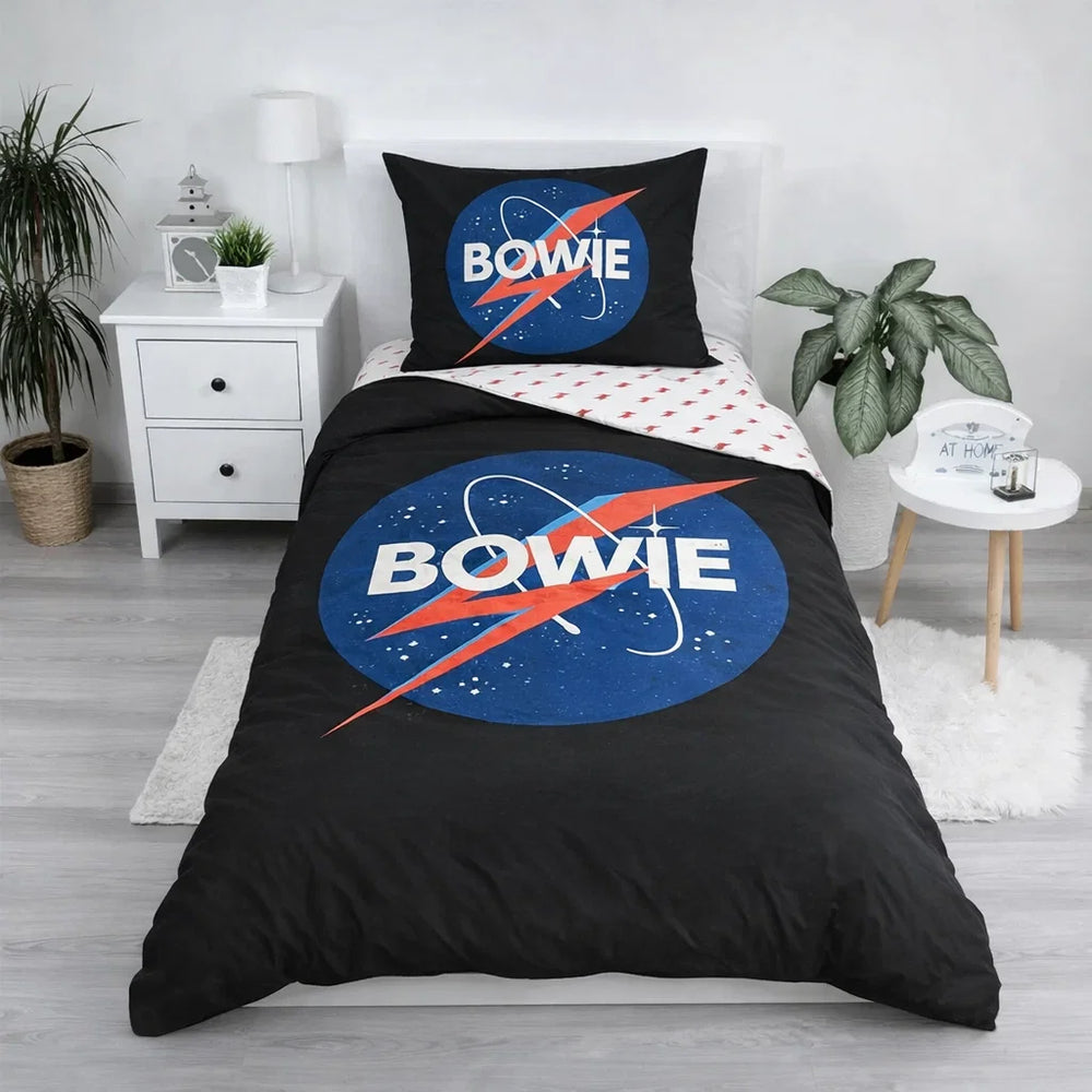 Kinderdekbedovertrek Bowie - katoen - 1-persoons (140x200 + 70x90 cm)