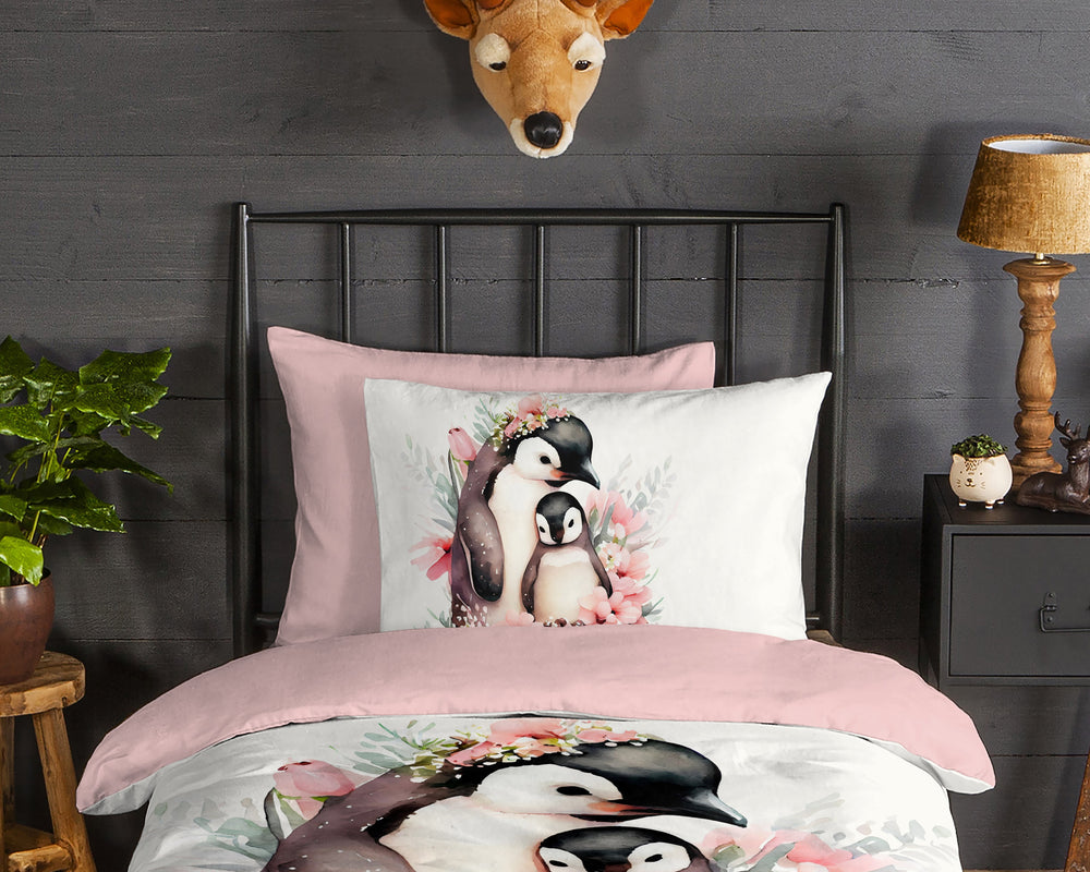 Good morning dekbedovertrek Penny - flanel - eenpersoons (140x220 + 60x70 cm)