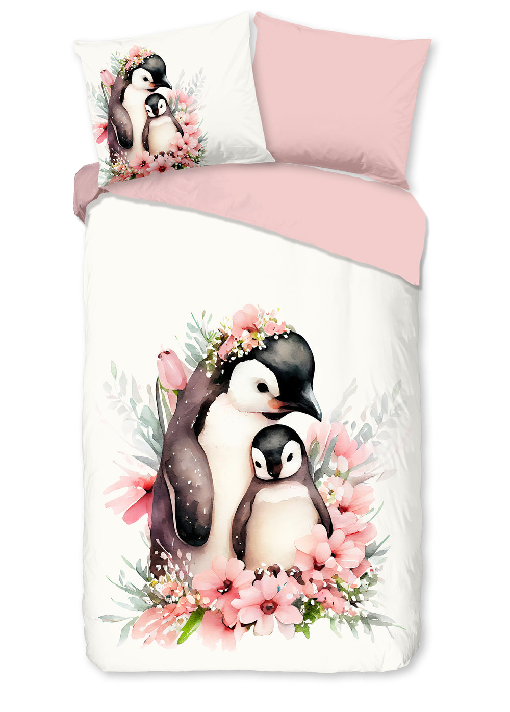 Good morning dekbedovertrek Penny - flanel - eenpersoons (140x220 + 60x70 cm)