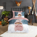 Good morning dekbedovertrek Sofia - flanel - eenpersoons (140x220 + 60x70 cm)