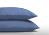 Kussensloop 60x70 cm (Per 2 st) - katoen - blauw