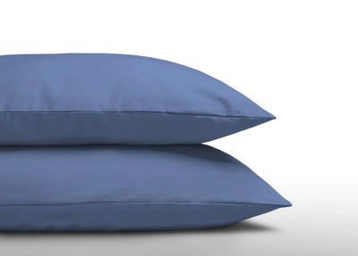 Kussensloop 60x70 cm (Per 2 st) - katoen - blauw