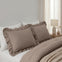 Sleeptime lazy kussenslopen ruffles - Taupe - Per 2 stuks