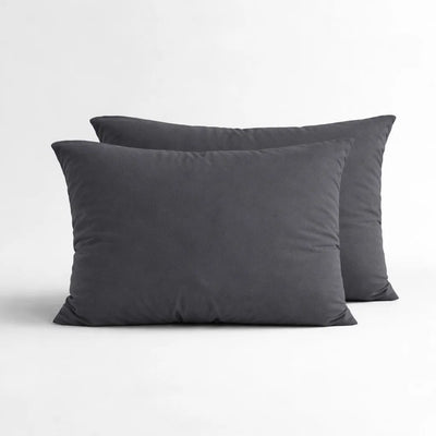 Lazy kussenslopen percale - 2-pack in de kleur antraciet