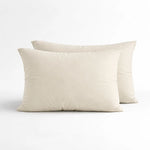 Lazy kussensloop percale 2-pack in de kleur beige