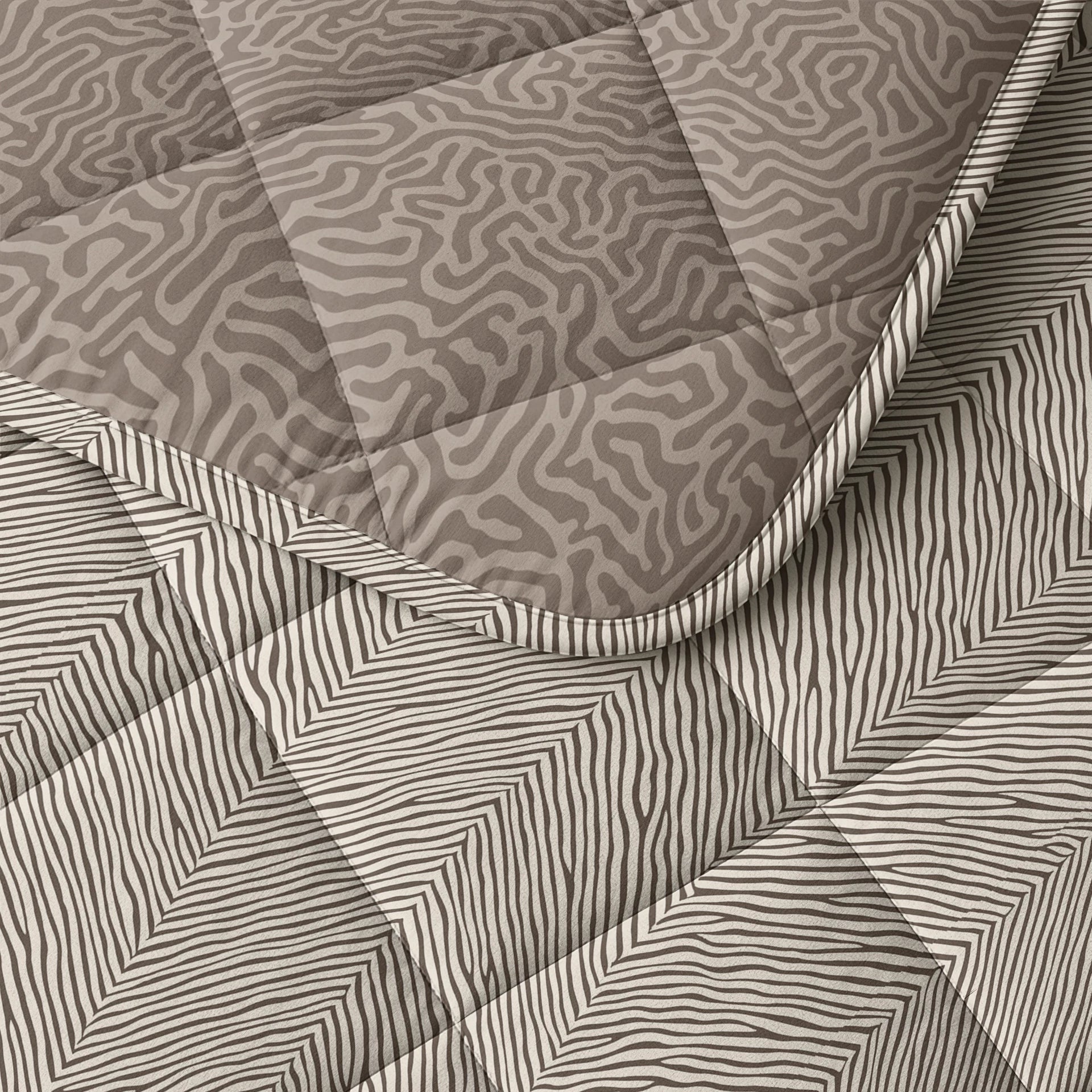 Sleeptime Lazy dekbed zonder overtrek Solitude incl. kussensloop - Taupe