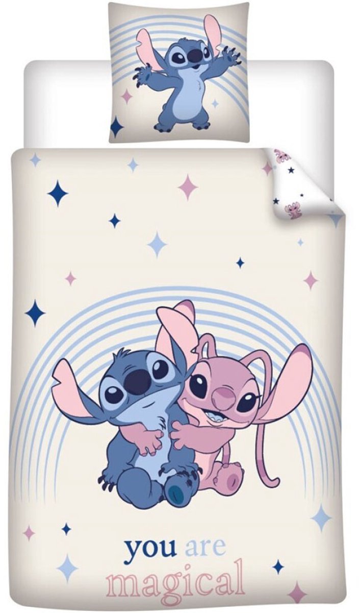 Lilo & Stitch Dekbedovertrek You are magical - polykatoen - eenpersoons (140x200 cm – 65x65 cm)